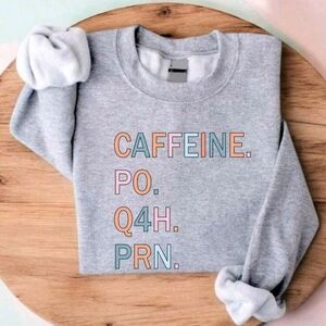 Gray Graphic Women's Sweater Nursing NWT